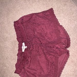 Lace shorts